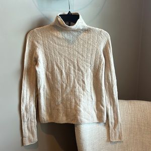 Madewell cream turtleneck sweater